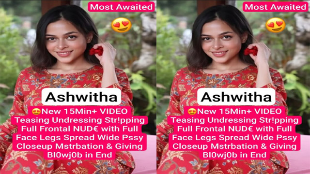 Ashw!tha Most Awaited New Teasing Closeup Mstrbation & Bolwjob Video