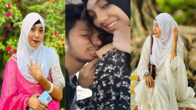 Horny Hijabi Girl Outdoor Kissing – Smooching Boobs Sex Video