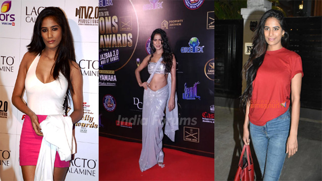 Actress Poonam Pandey Saree Trip Nude Live
