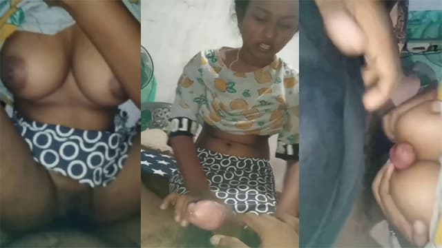 Lankan GF Titjob – So Hard Dick Squeeze MMS