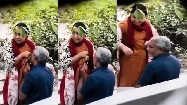 Horny Aunty Park – Old Man Sucking Boobs Viral