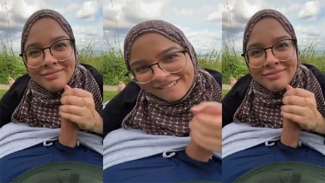 Hijabi Maal Babe – Big Cock BJ Park Hard MMS