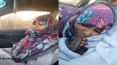 Young Muslim Girl Blowjob On The Car HD